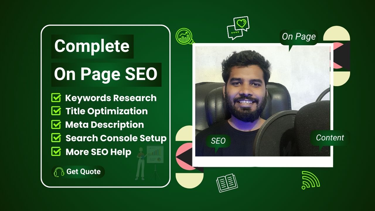 complete on page SEO optimization service with monthly off page